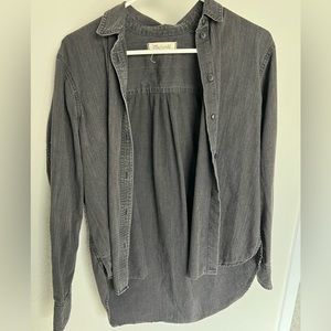 Madewell Black Denim Shirt